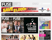 Tablet Screenshot of fusemagazine.com.au